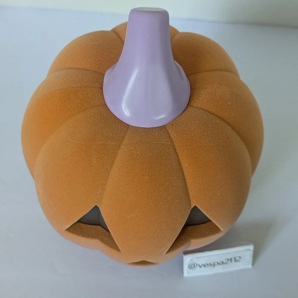 Target Bullseye Playground Summerween Pumpkin Orange Flocked LED Halloween